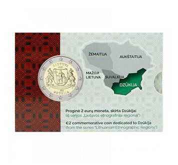 Монета 2 Євро 2021 Литва - Джукія - (BU coincard) 25747 фото