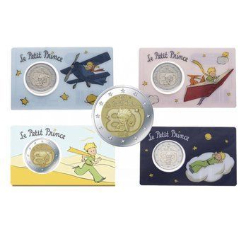Монета 2 Євро 2026 Франція - 80 років "Маленькому принцу" (всі 4 дизайни) UNC in coincard 41378 фото
