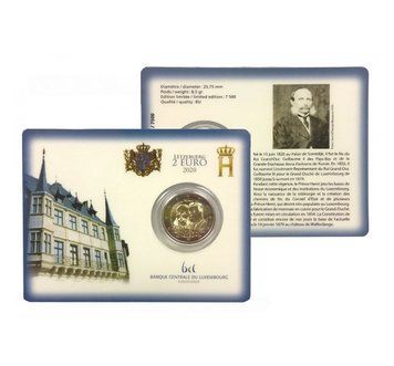 Luxembourg 2 Euro 2020 - 200th Anniversary of the Birth of Prince Henry (BU in coincard)