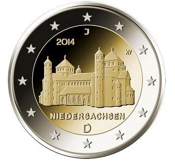 Монета 2 Євро 2014 Німеччина - Нижня Саксонія (знак монетного двору G) 2177 фото