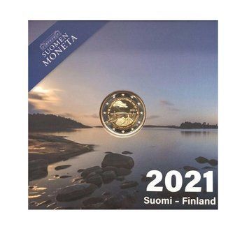 Монета 2 Євро 2021 Фінляндія - 100 років автономії Аландських островів (Proof) 25381 фото