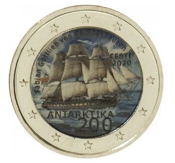 Estonia 2 Euro 2020 - First Antarctic Expedition (in color)