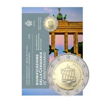 Монета 2 Євро 2015 Сан Маріно - Об'єднання Німеччини 8034 фото