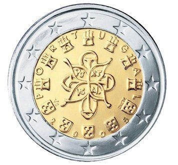 Монета 2 Євро 2005 Португалія, обігова 2679 фото