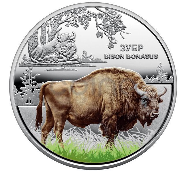5 UAH coin 2026 Ukraine "Chernobyl. Rebirth. Bison" in souvenir packaging