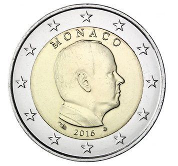 Монета 2 Євро 2016 Монако - Принц Альберт II 11413 фото