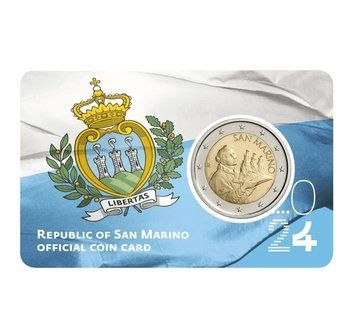 Монета 2 Євро 2024 Сан Маріно (BU in coincard) 42224 фото