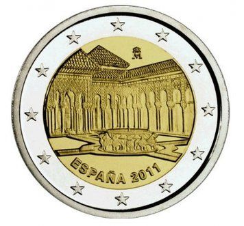 Монета 2 Євро 2011 Іспанія - Альгамбра в Гранаді 1440 фото