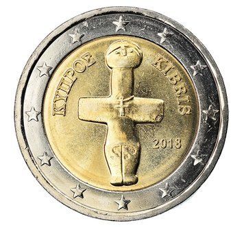 Монета 2 Євро 2018 Кіпр обігова 42709 фото