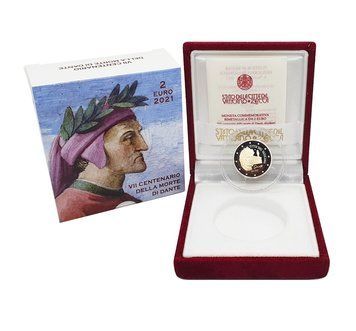 Vatican 2 Euro 2021 - 700th Anniversary of the Detah of Dante Alighieri (Proof)