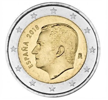 Монета 2 Євро 2018 Іспанія 16009 фото