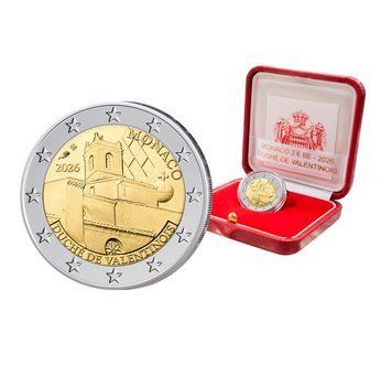 Монета 2 Євро 2026 Монако - Герцогство Валентінуа (Proof) 42357 фото