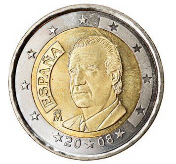 Монета 2 Євро 2008 Іспанія, обігова 39286 фото