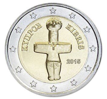 Монета 2 Євро 2015 Кіпр обігова 42707 фото