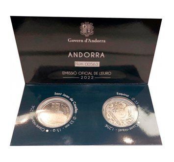 Andorra 1.25 Euro 2022 - Set of 2 commemorative coins