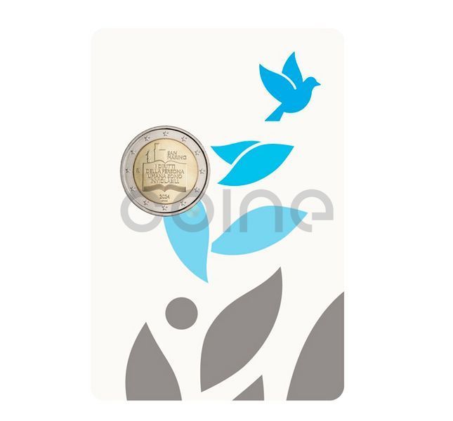San Marino 2 Euro 2024 - 50th Anniversary of the Declaration of Civil Rights