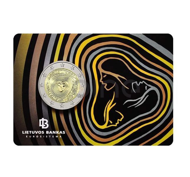 Монета 2 Євро 2019 Литва - Багатоголосі пісні (BU Coincard) 18964 фото