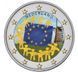 Netherlands 2 Euro 2015 - 30 Years of The EU Flag (in color)