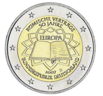 Монета 2 Євро 2007 Німеччина - Римська угода 12463 фото