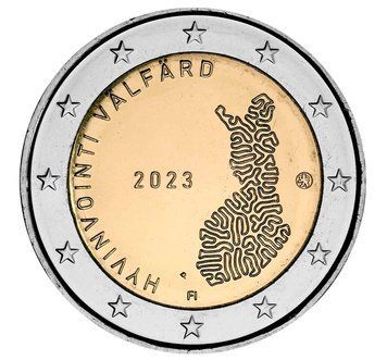 Монета 2 Євро 2022 Фінляндія - Соціальні та медичні послуги 31689 фото
