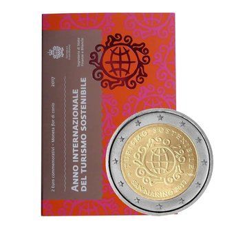 Монета 2 Євро 2017 Сан Маріно - Міжнародний рік сталого туризму 13423 фото