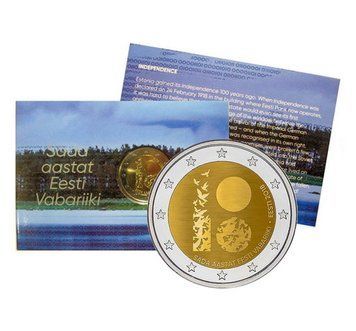 Естонія 2 Євро 2018 - 100 років Естонській Республіці (BU) 14604 фото