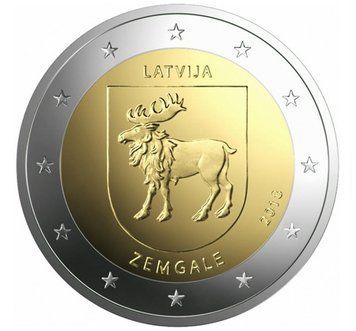 Монета 2 Євро 2018 Латвія - Земгале 16098 фото