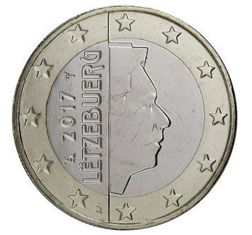 Монета 1 Євро 2017 Люксембург 26130 фото