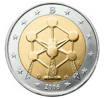 Монета 2 Євро 2006 Бельгія - Атоміум 2167 фото