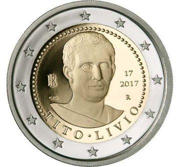 Монета 2 Євро 2017 Італія - Тіто Лівіо 13854 фото