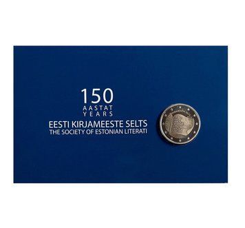 Естонія 2 Євро 2022 - Естонське літературне товариство (BU coincard) 27438 фото