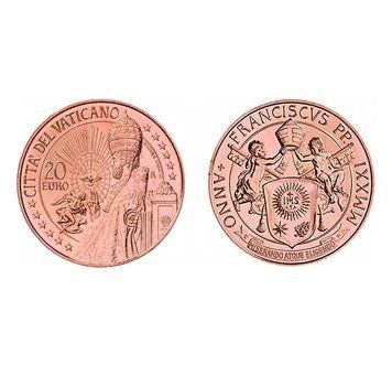 Vatican 20 Euro 2021 - Statue of Saint Peter