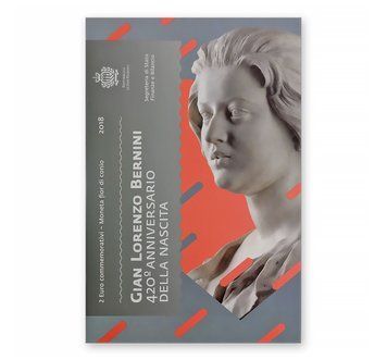 Монета 2 Євро 2018 Сан Маріно - 420 Народження Джан Лоренцо Берніні 16158 фото