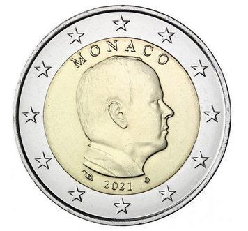 Монета 2 Євро 2022 Монако - Принц Альберт II 29183 фото