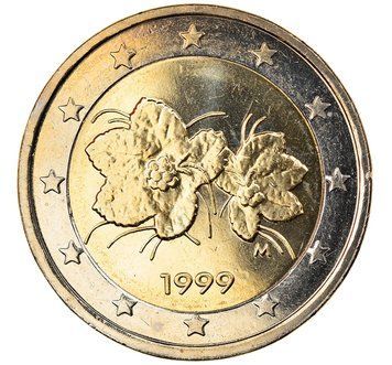 Монета 2 Євро 1999 Фінляндія обігова 11843 фото
