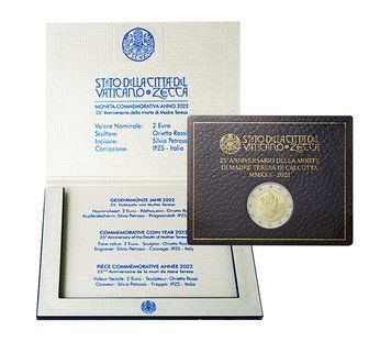 Монета 2 Євро 2022 Ватикан - Мати Тереза 29071 фото