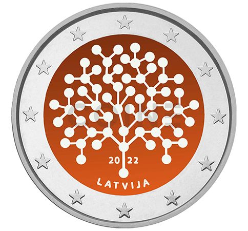 Latvia 2 Euro 2022 - Financial Literacy (сolored series)