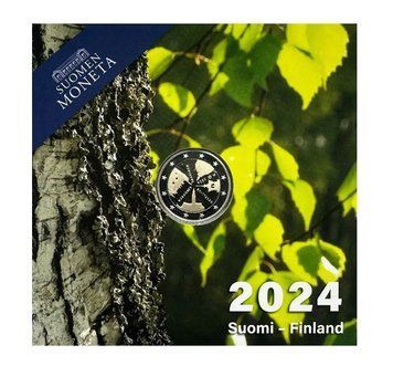 Finland 2 Euro 2024 - Finnish architecture - Gesellius, Lindgren, Saarinen (Proof)