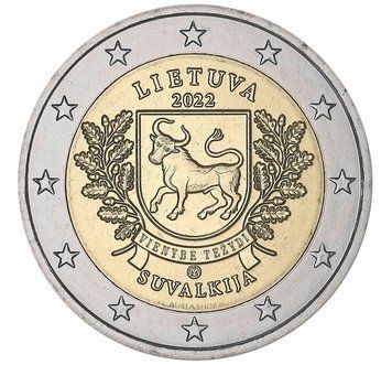 Монета 2 Євро 2022 Литва - Сувалкія 29777  фото