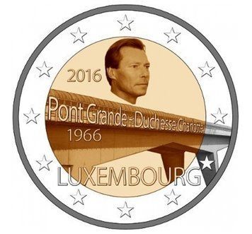 Luxembourg 2 Euro 2016 - 50th anniversary of the bridge "Grand Duchess Charlotte"