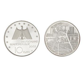 Німеччина 10 Євро 2003 F - Рурський промисловий район 18769 фото