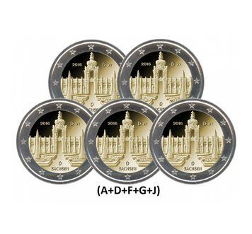 Germany 2 Euro 2016 - Dresdner Zwinger (Full set)