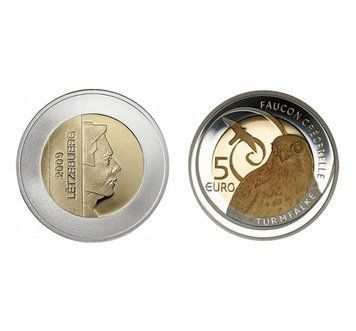 Люксембург 5 Євро 2009 - Флора і фауна - Сокіл 15439 фото
