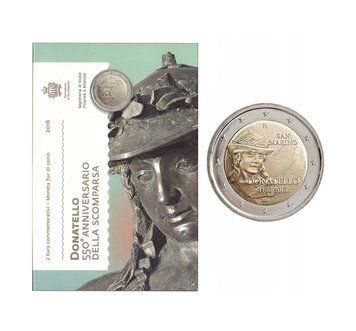 San Marino 2 Euro 2016 - 550 Years since the Death of Donatello