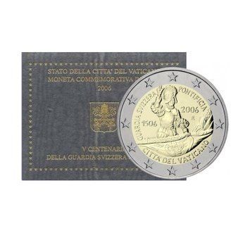 Монета 2 Євро 2006 Ватикан - 500-річчя Швейцарської понтифікальної гвардії 5592 фото