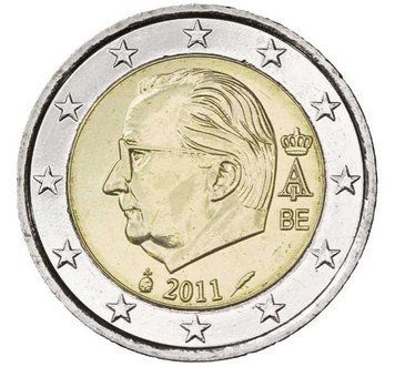 Монета 2 Євро 2011 Бельгія 8748 фото