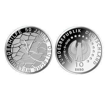 Німеччина 10 Євро 2012 G - 50 років Німецької організації допомоги голодуючим світу 12151 фото