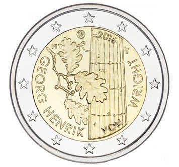 Монета 2 Євро 2016 Фінляндія - Георг Генрік фон Райт 11039 фото