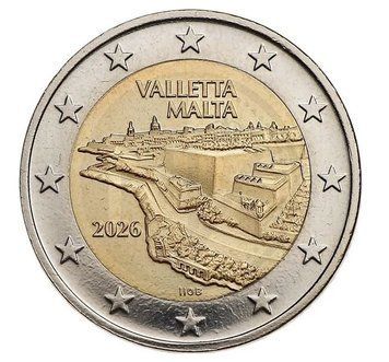 Malta 2 Euro 2026 - Valletta