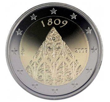 Монета 2 Євро 2009 Фінляндія - 200 років інститутів центрального уряду 2157 фото